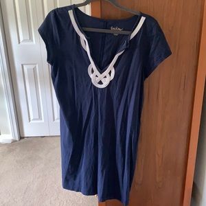 Large Navy Lilly Pulitzer T-shirt Dress